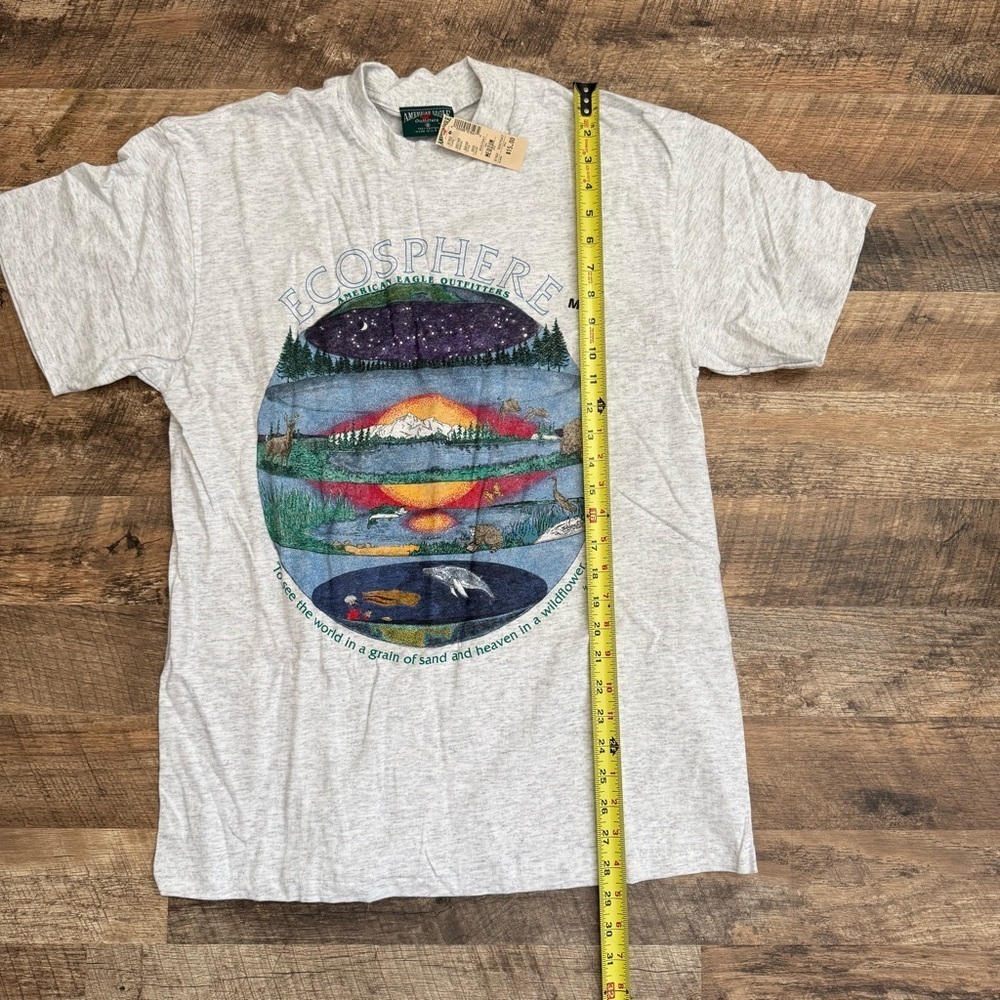 Vintage American Eagle Outfitters Light Gray Tee Medium NWT - Picture 7 of 7